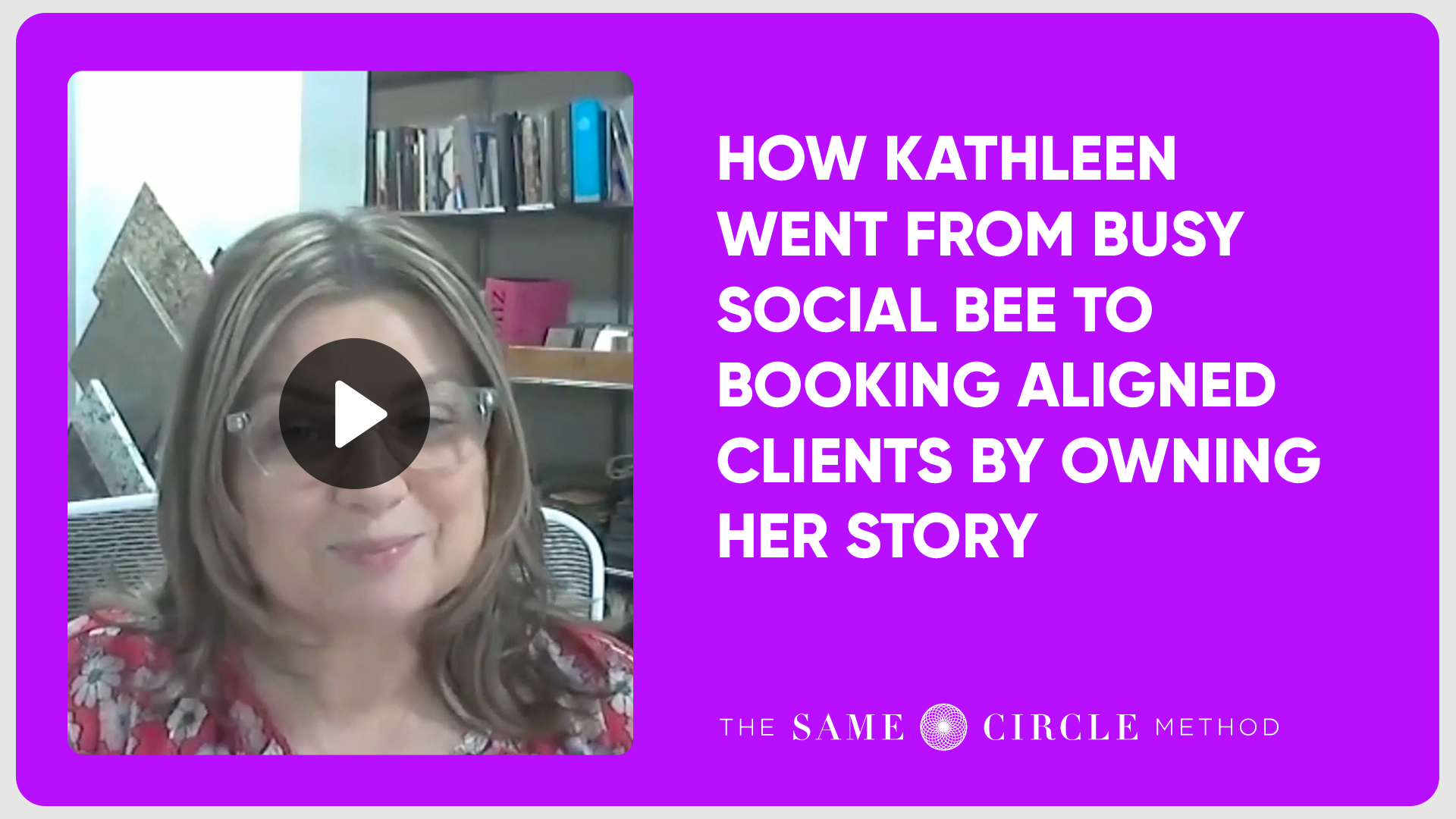 Client Kathleen Video Testimonial Screenshot