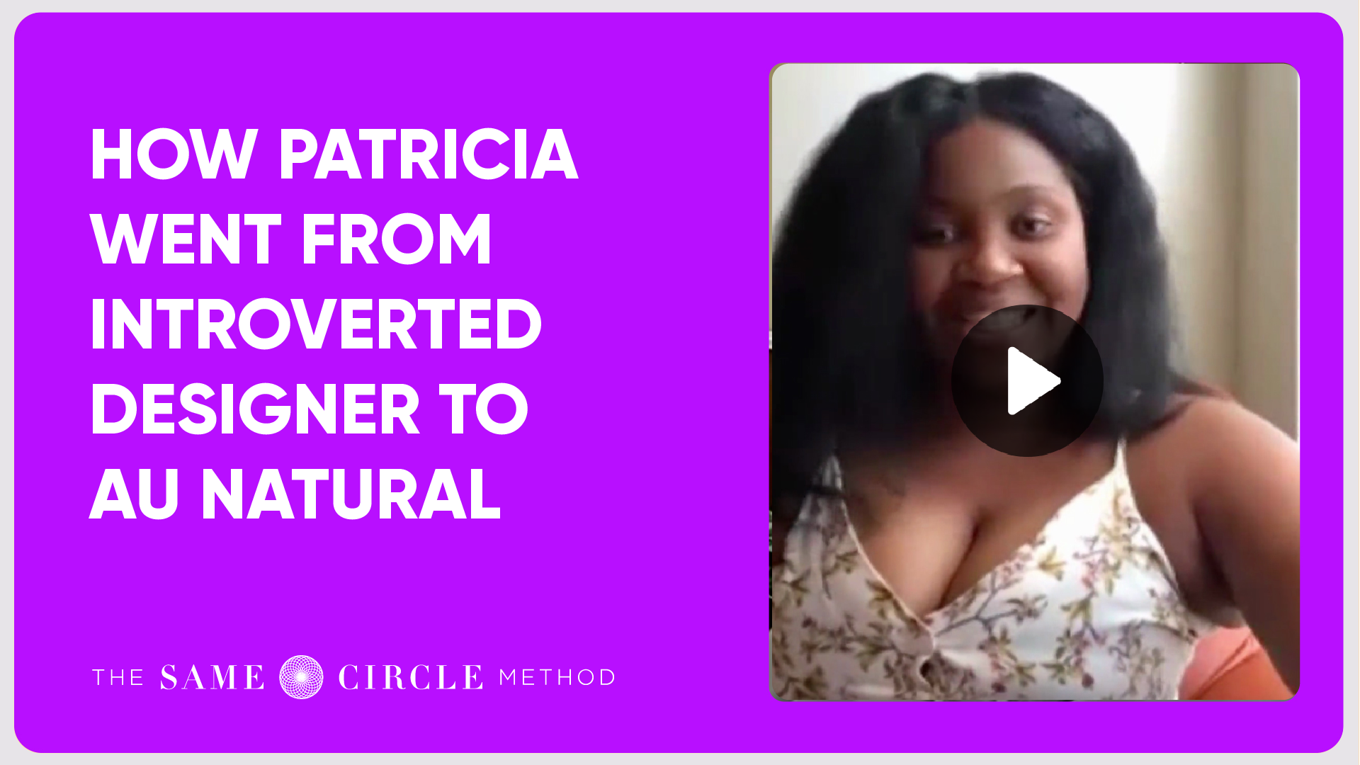 Client Patricia Video Testimonial Screenshot